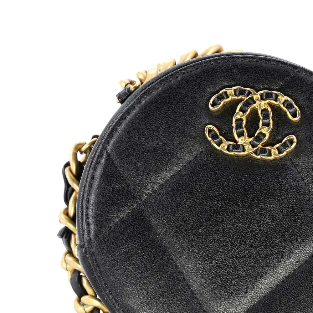 Chanel 19 Round Clutch With Chain #259233C25B